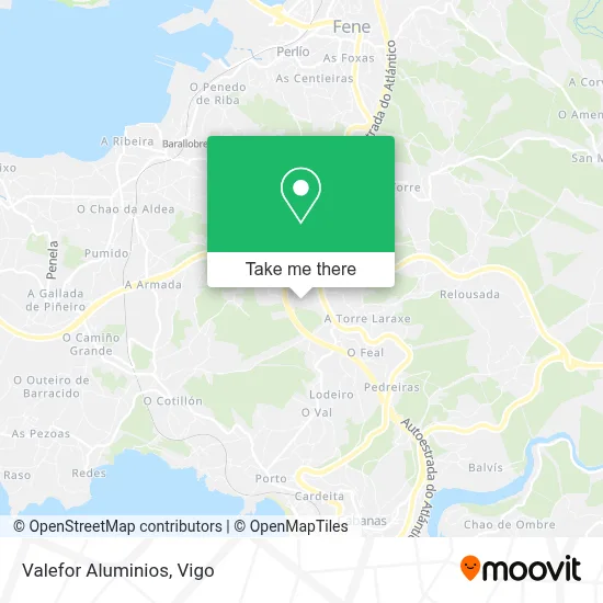 Valefor Aluminios map