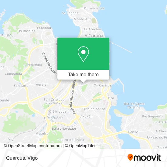 Quercus map