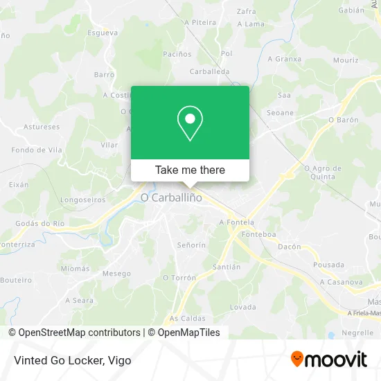 Vinted Go Locker map
