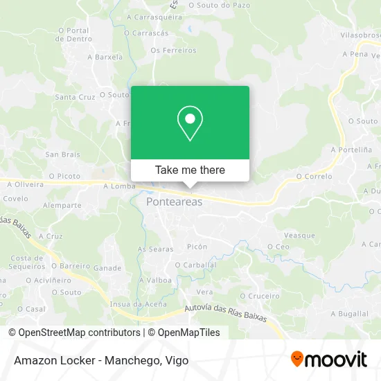 Amazon Locker - Manchego map