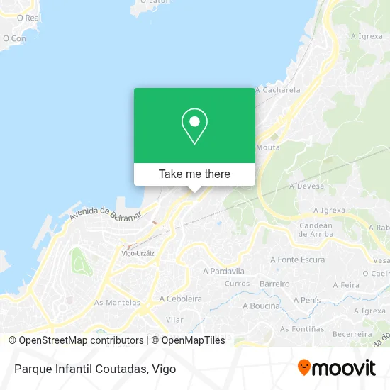 Parque Infantil Coutadas map
