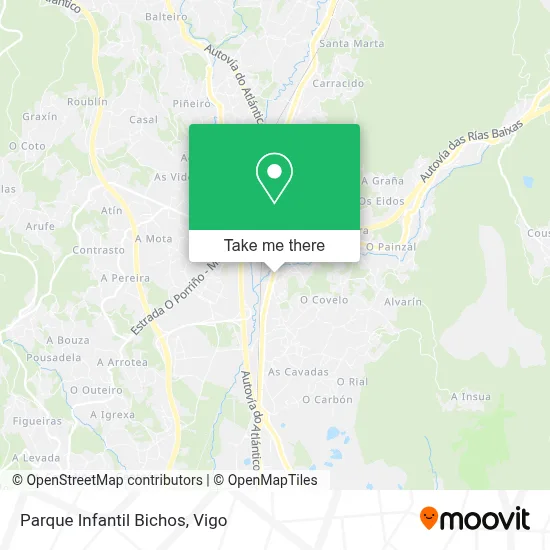 Parque Infantil Bichos map