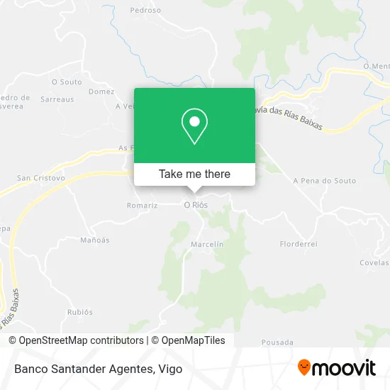 Banco Santander Agentes map