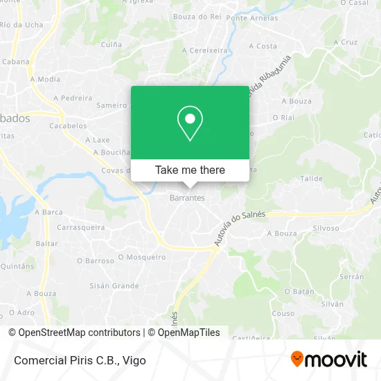 Comercial Piris C.B. map
