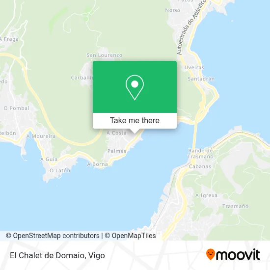 El Chalet de Domaio map
