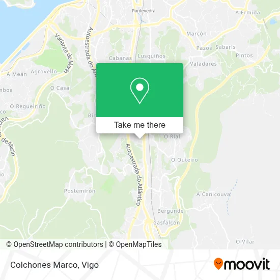 Colchones Marco map