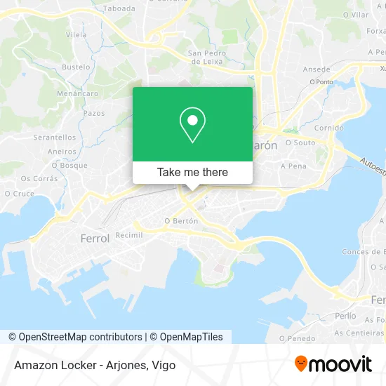 Amazon Locker - Arjones map