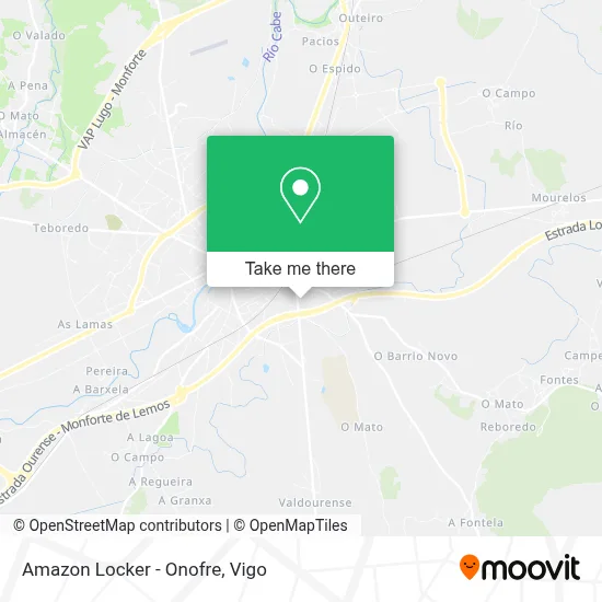 Amazon Locker - Onofre map