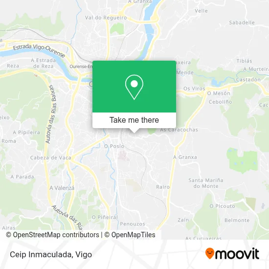 Ceip Inmaculada map