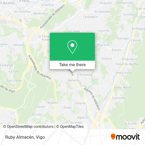 Ruby Almacén map