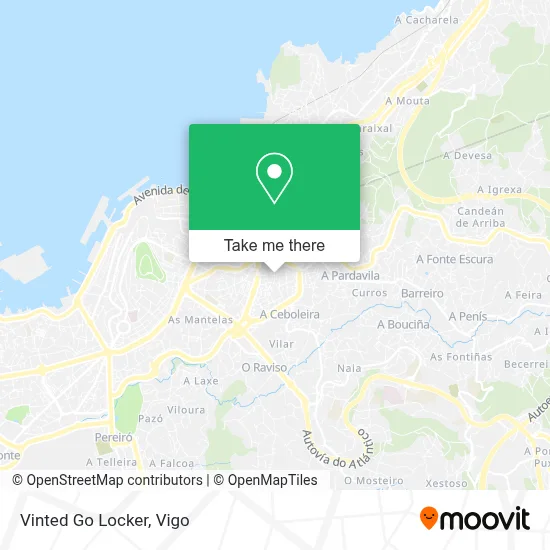 Vinted Go Locker map