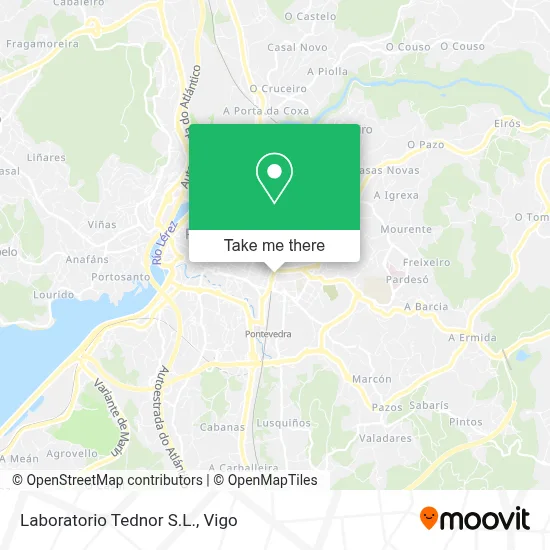mapa Laboratorio Tednor S.L.