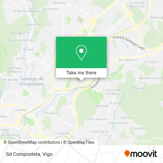 Sd Compostela map