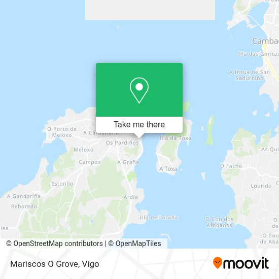 Mariscos O Grove map