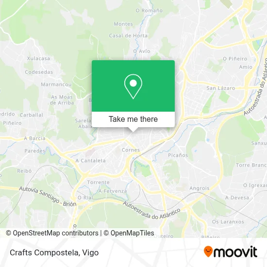 Crafts Compostela map