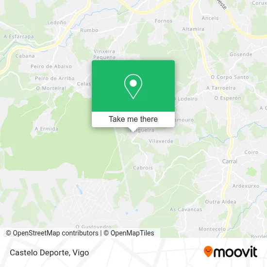 Castelo Deporte map