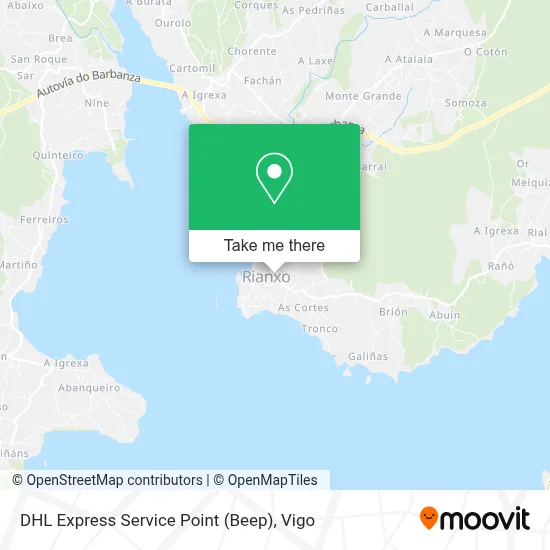 DHL Express Service Point (Beep) map