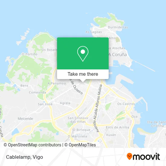 Cablelamp map