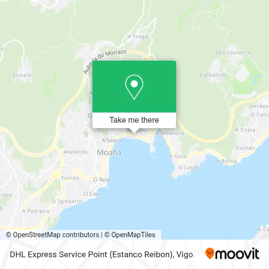 DHL Express Service Point (Estanco Reibon) map