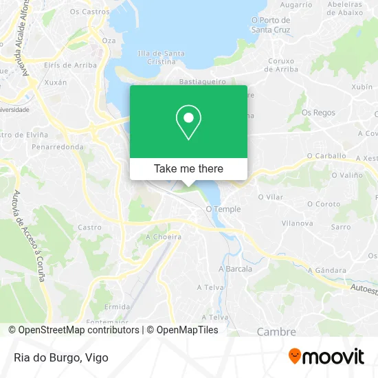 Ria do Burgo map