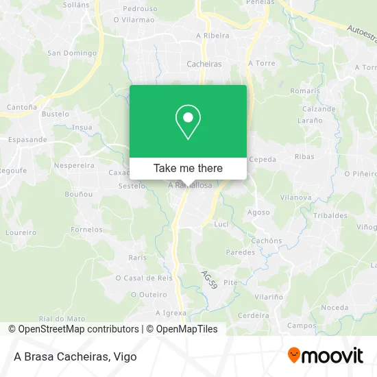 A Brasa Cacheiras map