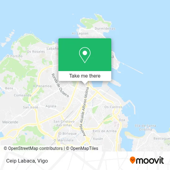 Ceip Labaca map