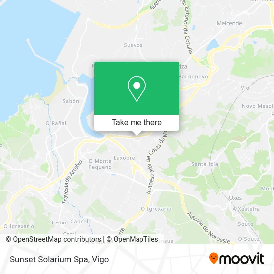 Sunset Solarium Spa map