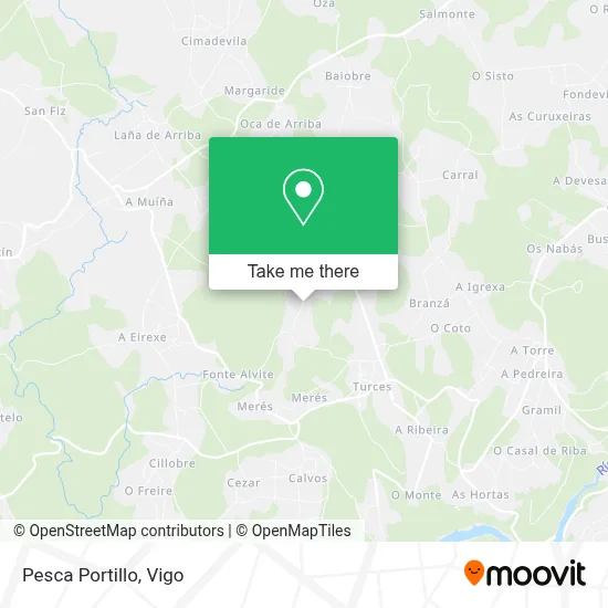 Pesca Portillo map