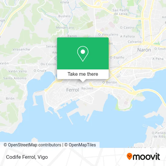 Codife Ferrol map