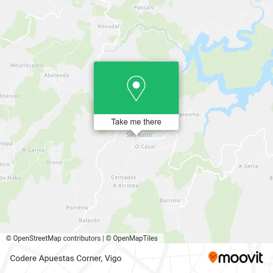 Codere Apuestas Corner map