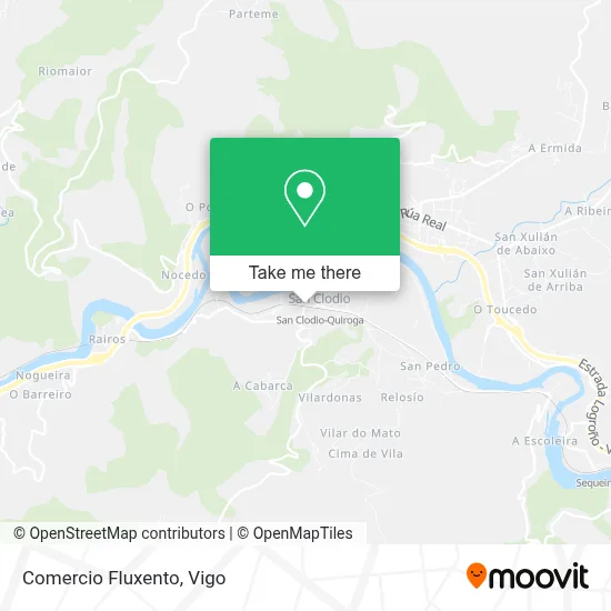 Comercio Fluxento map
