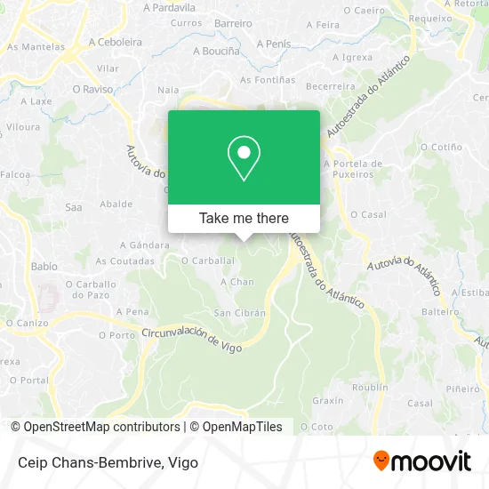 Ceip Chans-Bembrive map