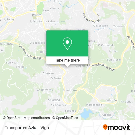 Transportes Azkar map