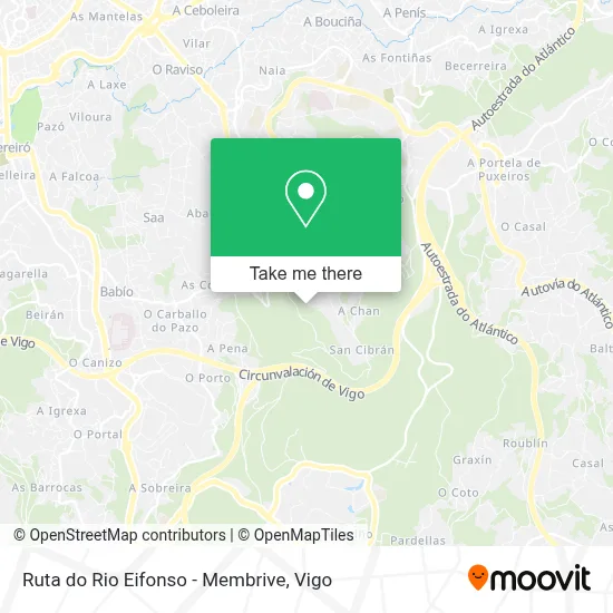 Ruta do Rio Eifonso - Membrive map