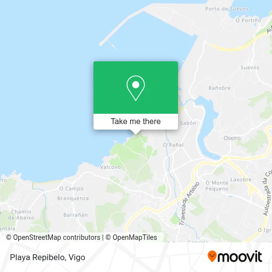 Playa Repibelo map