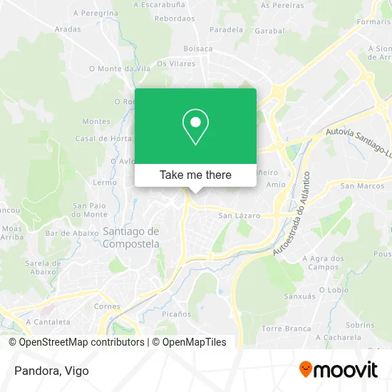 Pandora map