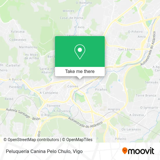 Peluquería Canina Pelo Chulo map