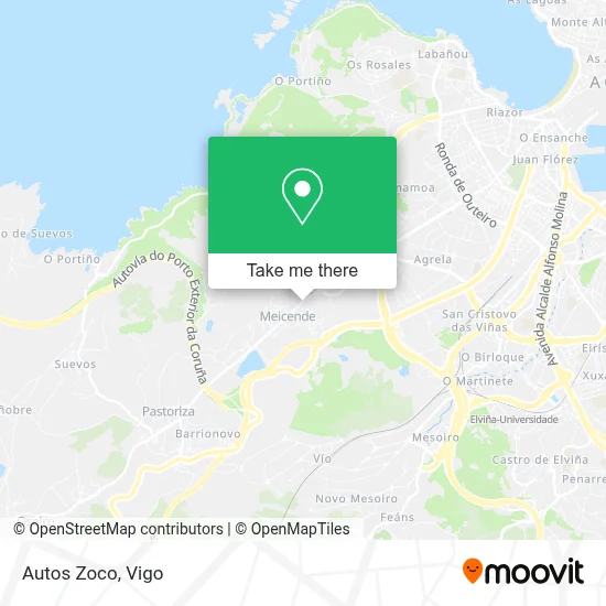 Autos Zoco map