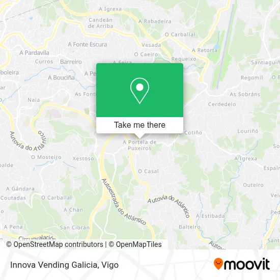 Innova Vending Galicia map