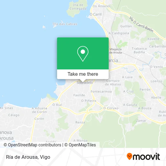 Ría de Arousa map