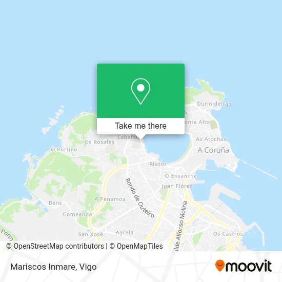 mapa Mariscos Inmare