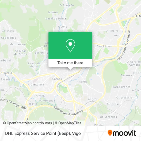 DHL Express Service Point (Beep) map