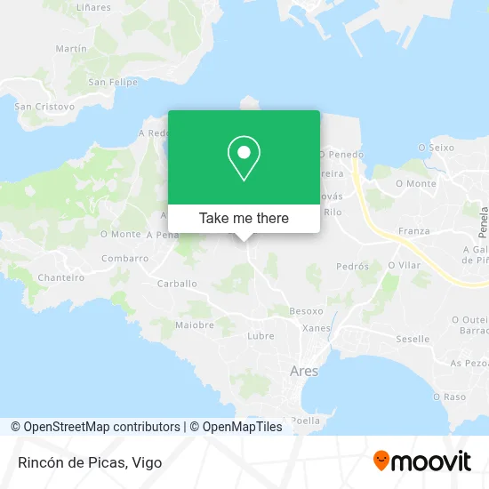 Rincón de Picas map