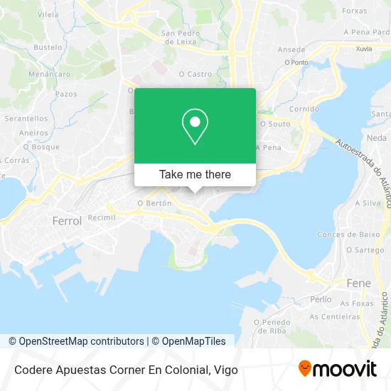 Codere Apuestas Corner En Colonial map