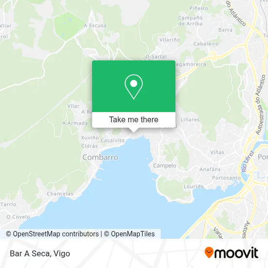 Bar A Seca map