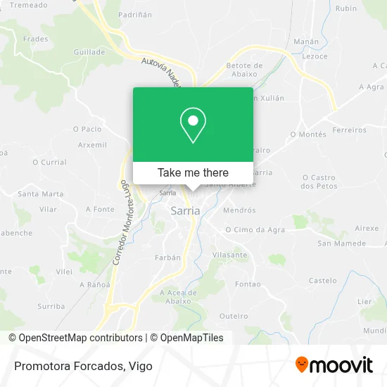 Promotora Forcados map