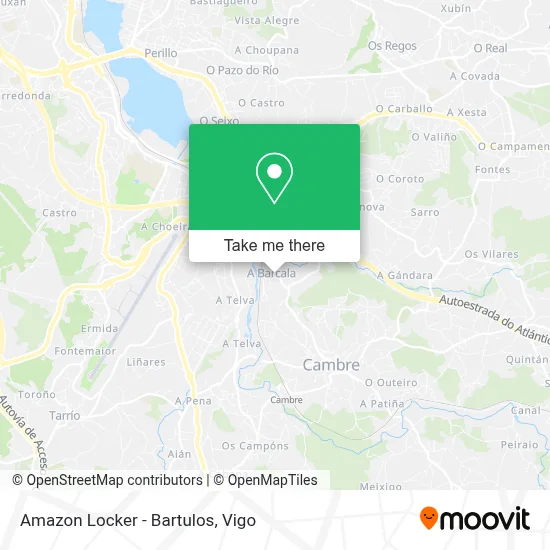 Amazon Locker - Bartulos map