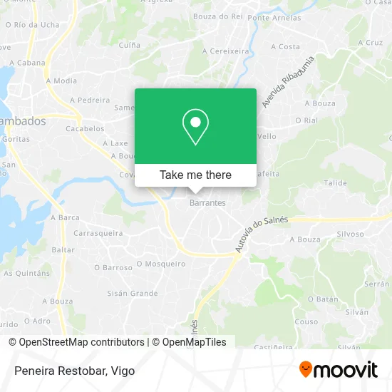 Peneira Restobar map