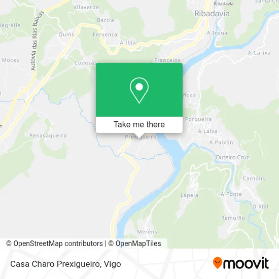 Casa Charo Prexigueiro map