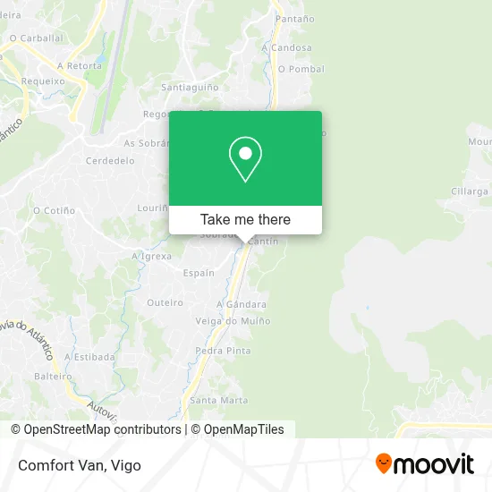 Comfort Van map